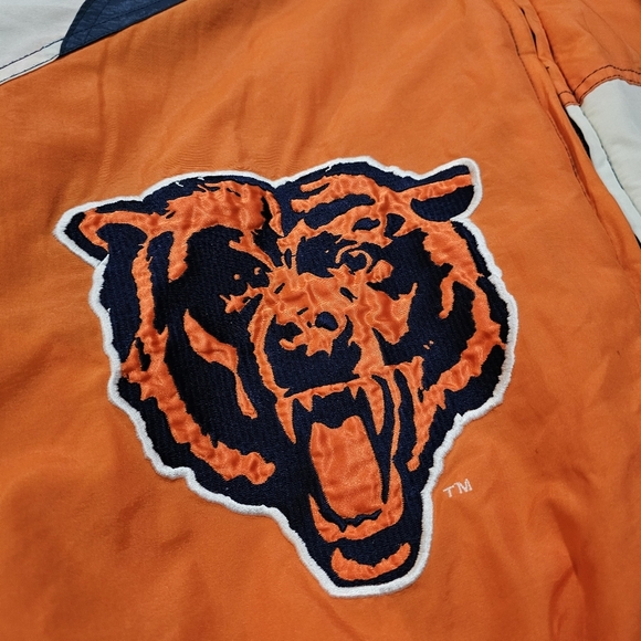 Vintage 90's NFL Pro Line Logo Athletic Double Sharktooth Chicago Bears Jacket - Picture 5 of 13